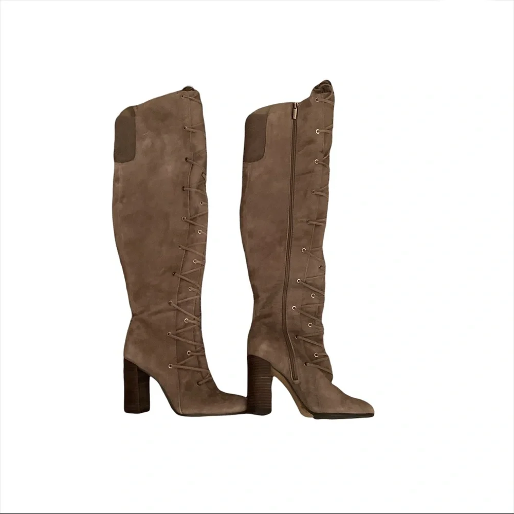 SOLD Vince Camuto Thanta Tall Lace Up Boots NWB SOLD - Picture 5 of 9